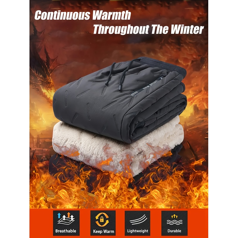 Winter Clothing Essentials For Men - Męskie, ciepłe spodnie sportowe na zimę,