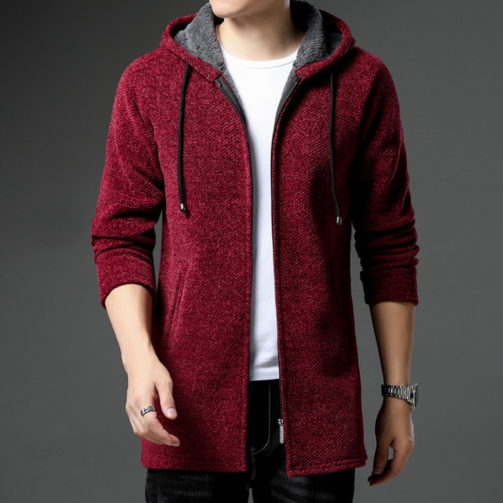 Fleece Hoodie Lined - New Arrival sweter z dzianiny mężczyźni