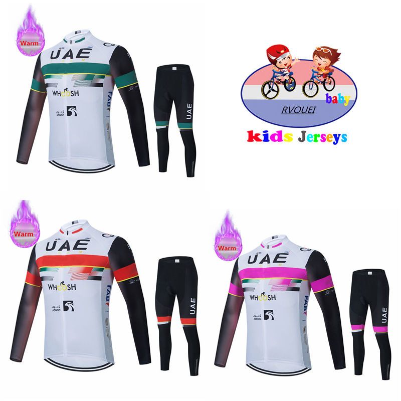 Winter Clothing Kids Sale - Zestaw koszulek rowerowych UAE Boy z