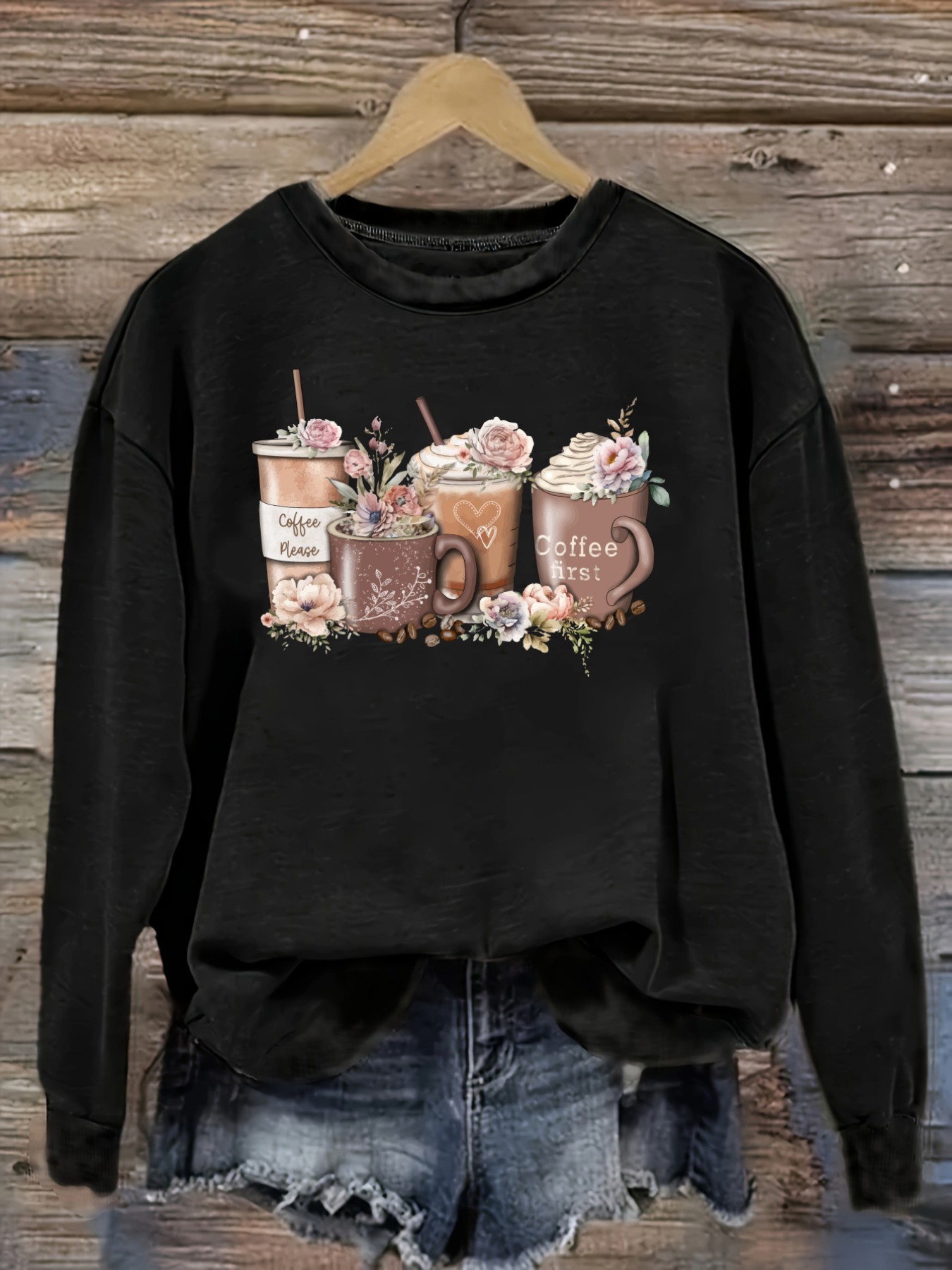 Winter Clothing Outfits - Damska codzienna koszulka z długim rękawem