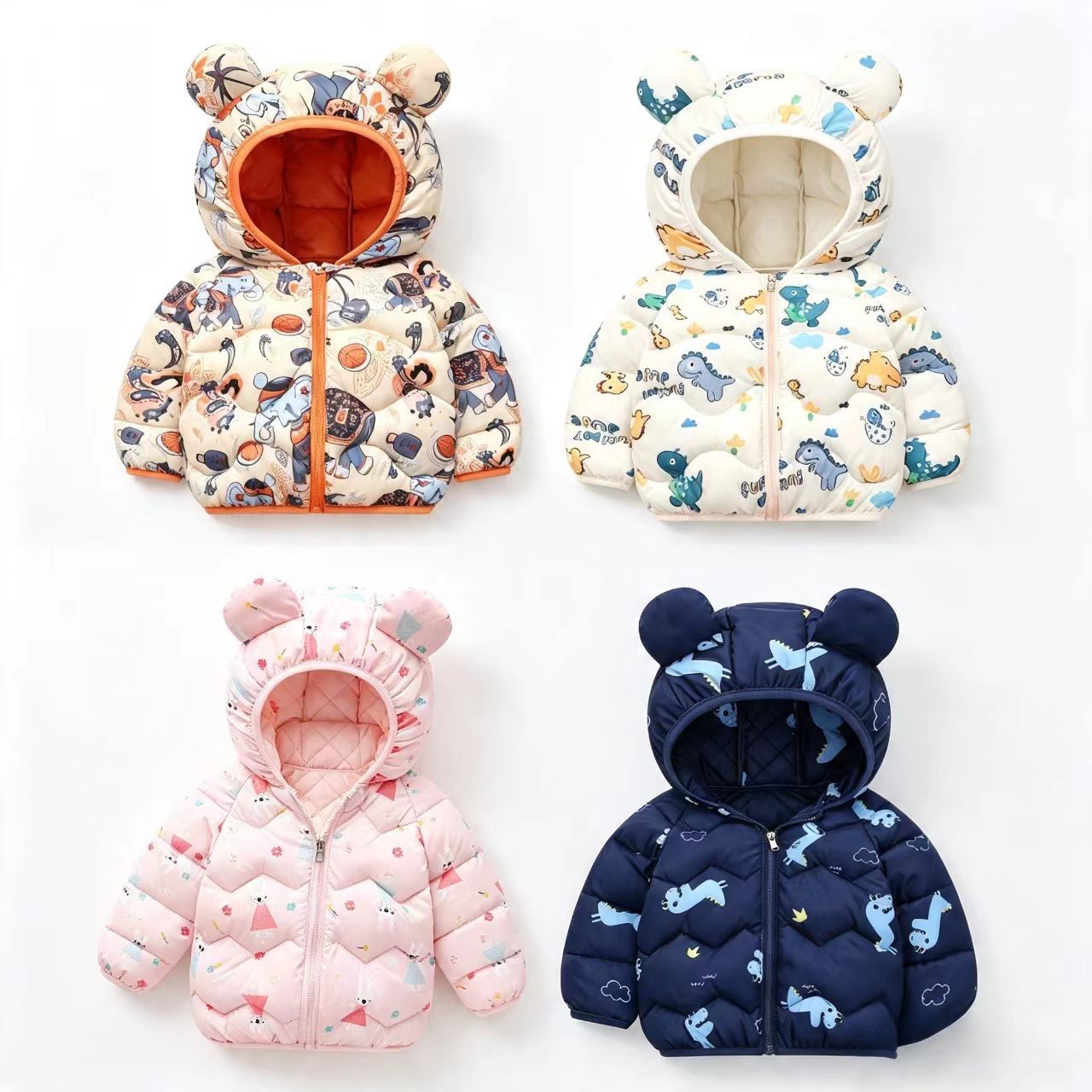 Winter Clothing For 1 Year Old Girl - Płaszcz dziecięcy, kurtka z motywem kreskówkowym