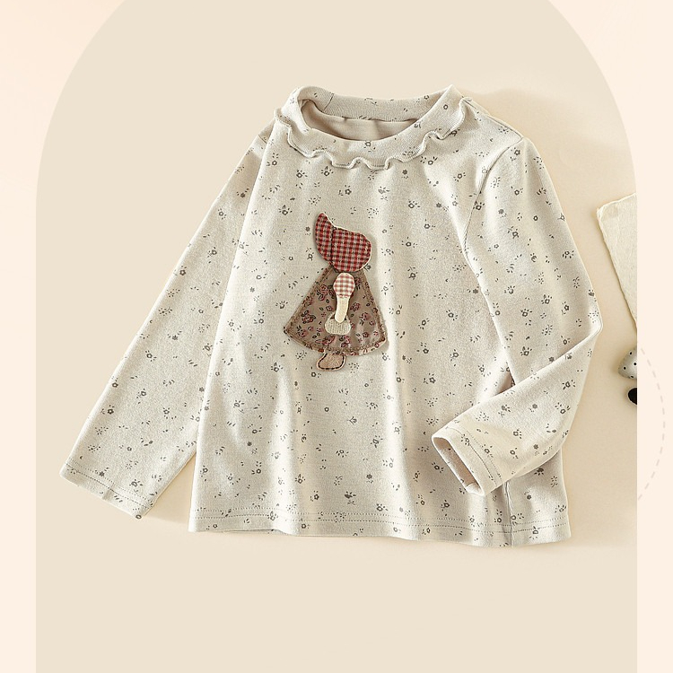 Winter Clothing Label - Dziewczęca koszulka 2026 Jesień i Zima
