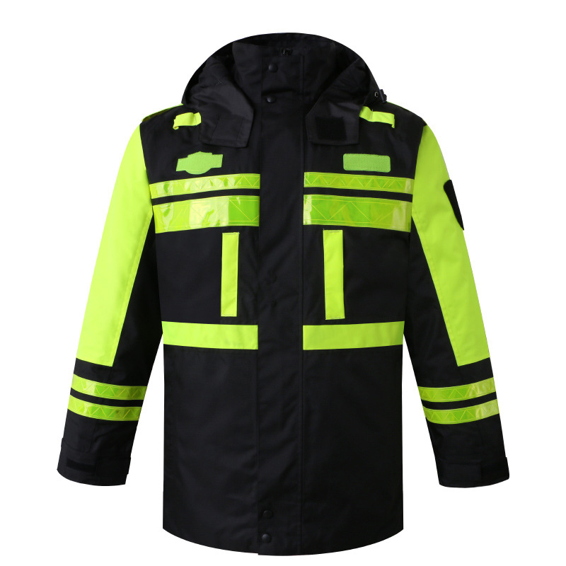 Winter Clothing Articles - Zimowa wysoka widoczność wodoodporna kurtka z