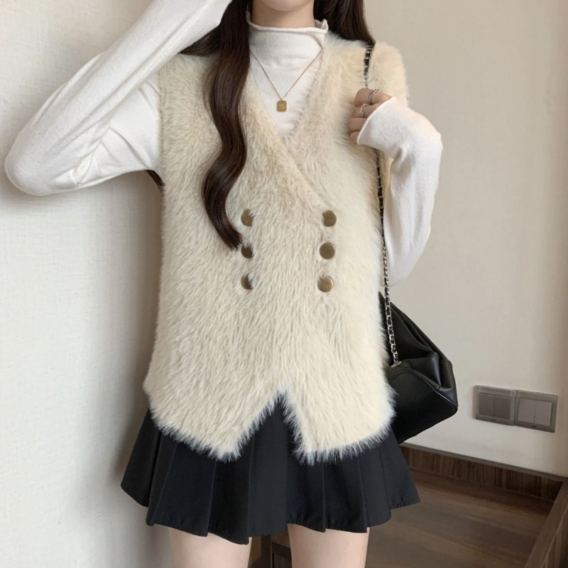 Damskie dzianinowe kamizelki,  – Winter Clothing Trends 2025 Women'S recenzja i cena