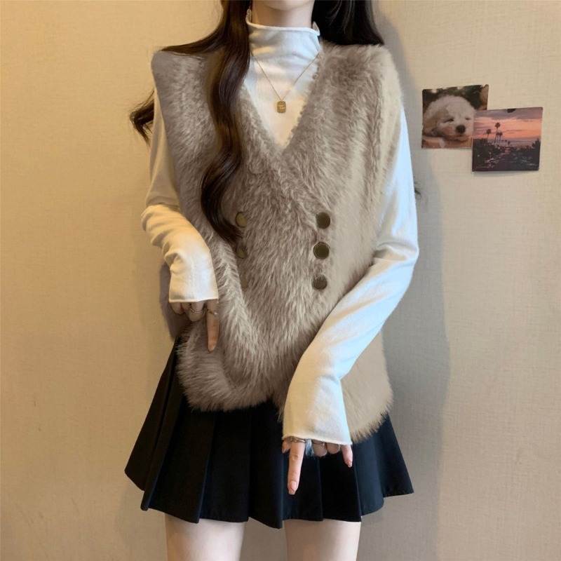 Damskie dzianinowe kamizelki,  – Winter Clothing Trends 2025 Women'S recenzja i cena