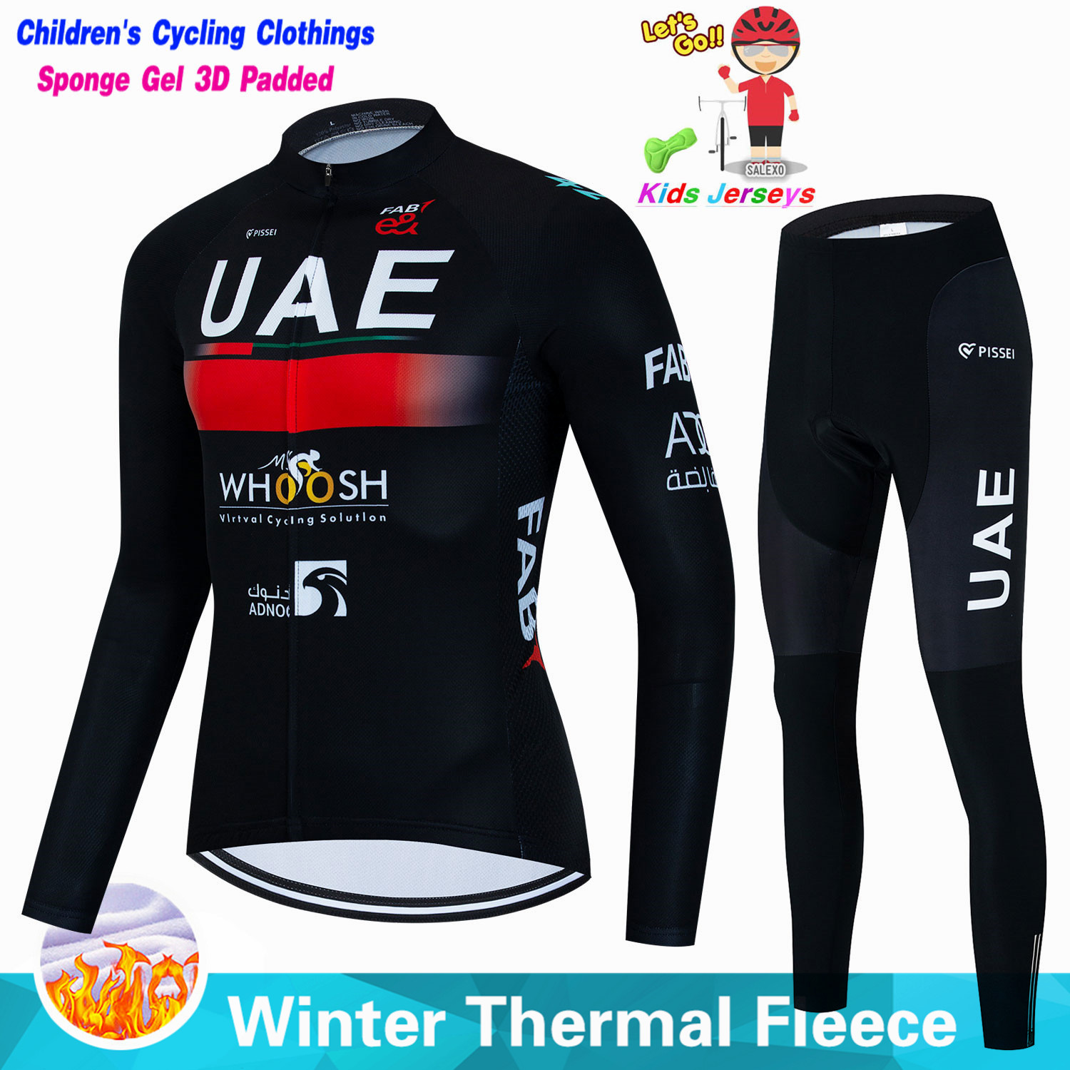 Uae Kids Winter Fleece Cycling – Winter Clothing Kids Sale recenzja i cena