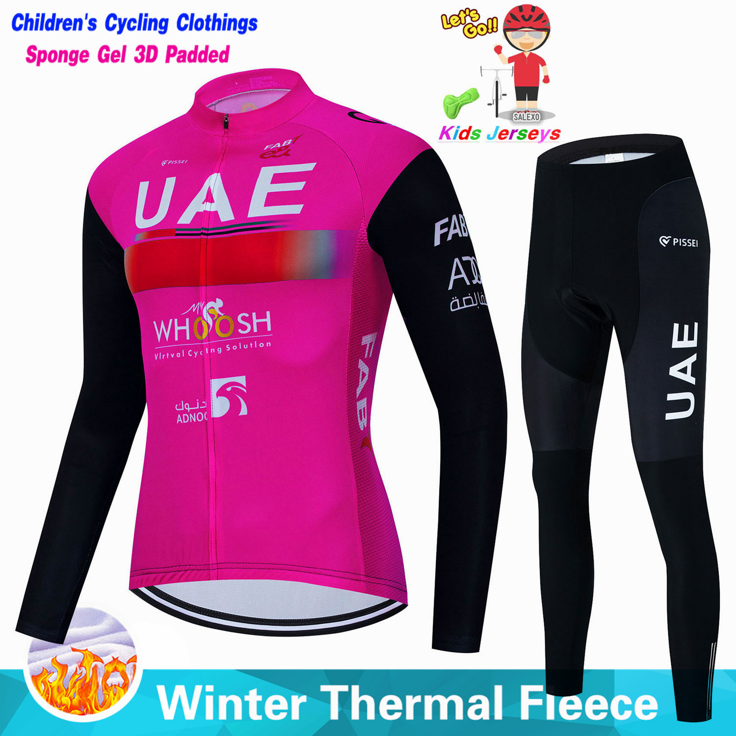 Uae Kids Winter Fleece Cycling – Winter Clothing Kids Sale recenzja i cena