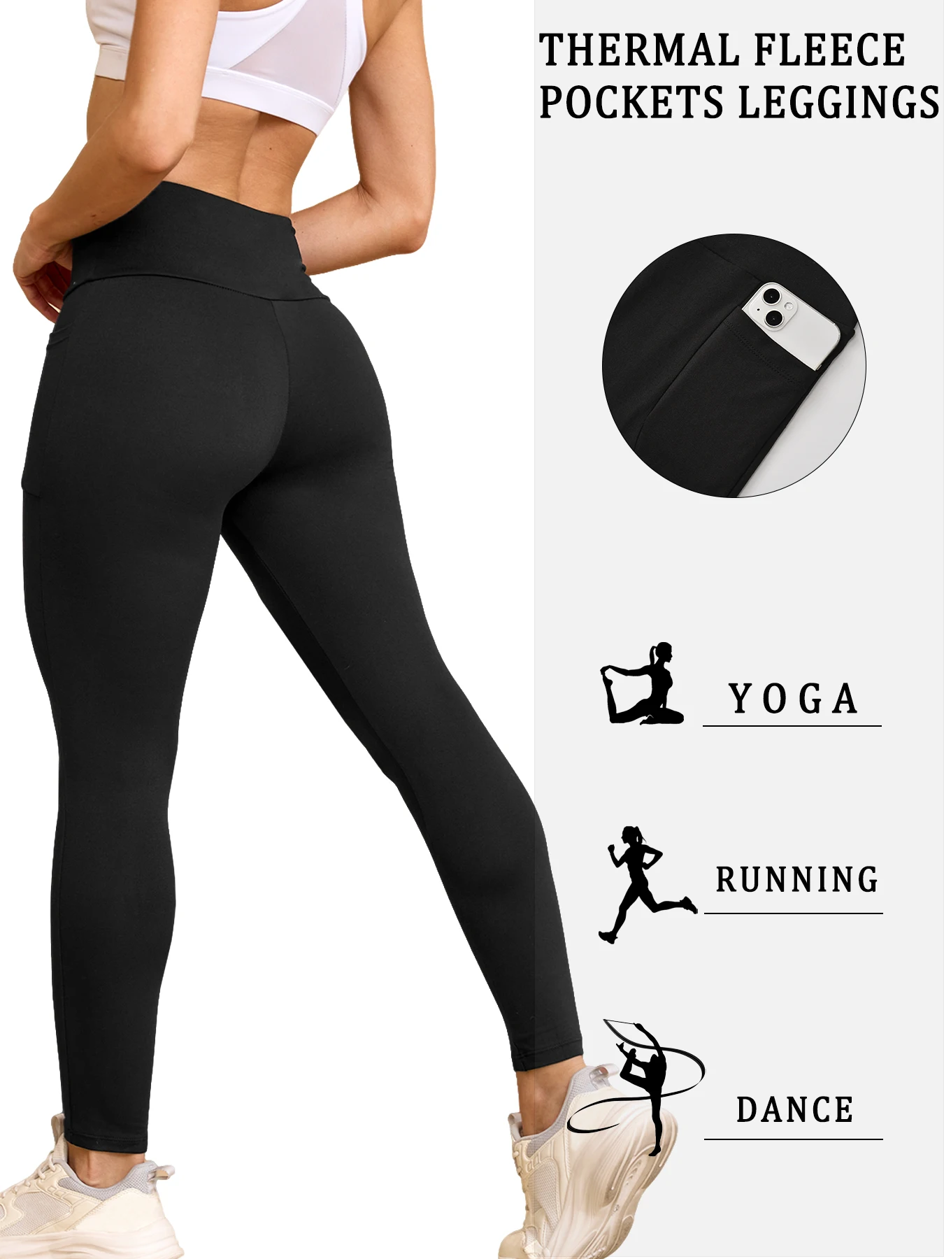 Damskie legginsy z wysokim sta – Winter Yoga Clothing recenzja i cena