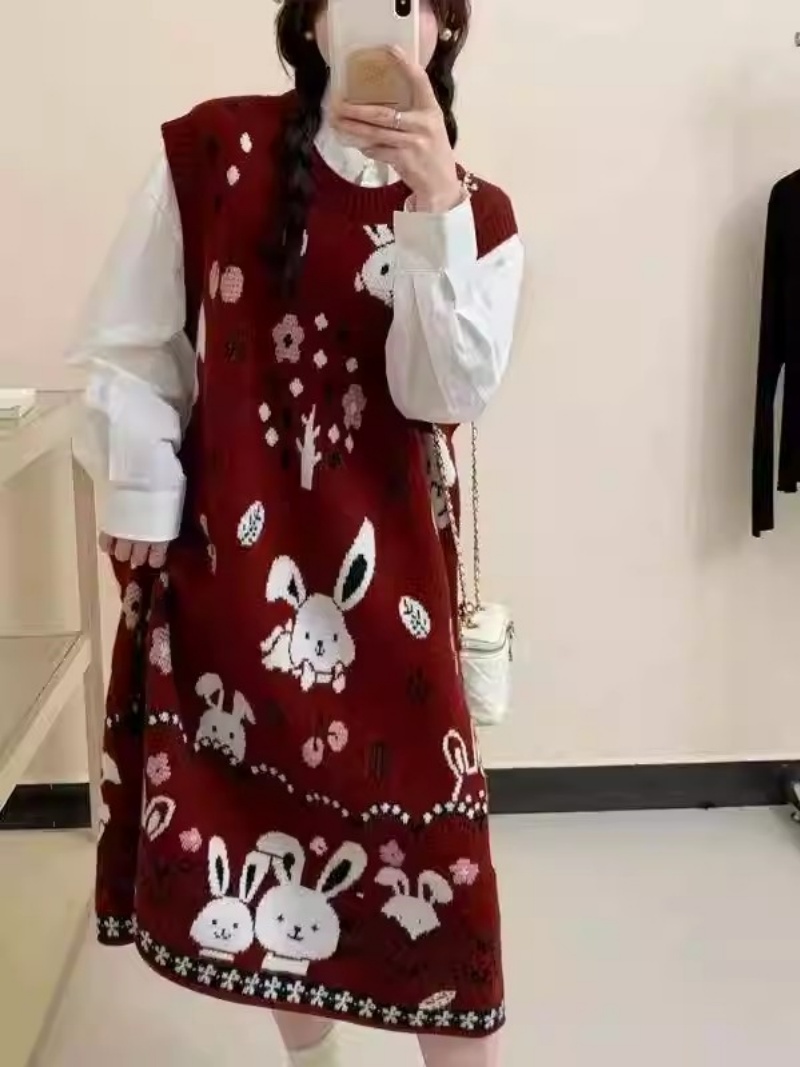 Sukienka swetrowa bez rękawów  – Winter Clothing Trends 2025 Women'S recenzja i cena