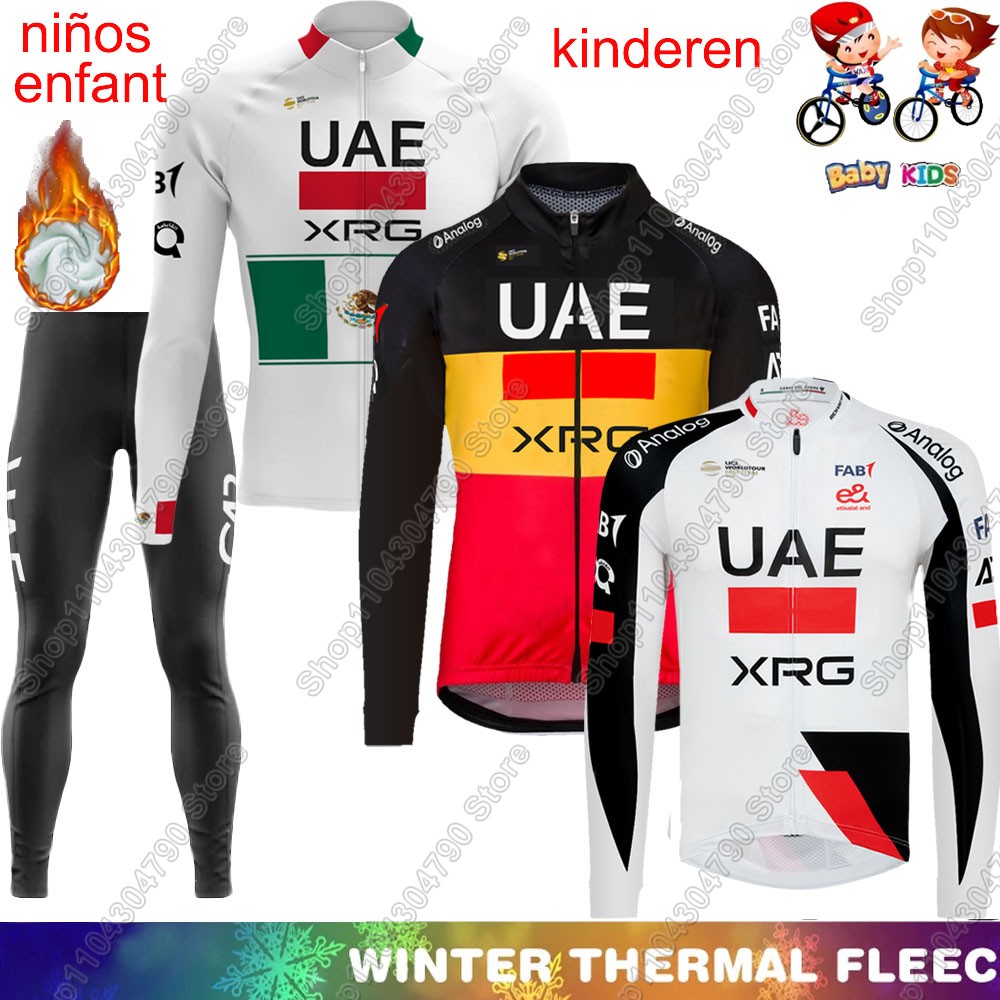Dziecięcy zestaw kolarski UAE  – Winter Clothing Kids Sale recenzja i cena