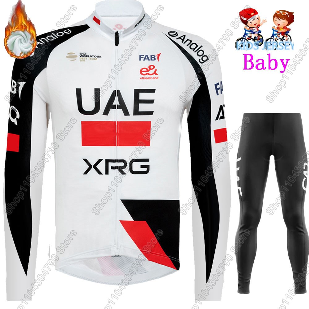 Dziecięcy zestaw kolarski UAE  – Winter Clothing Kids Sale recenzja i cena