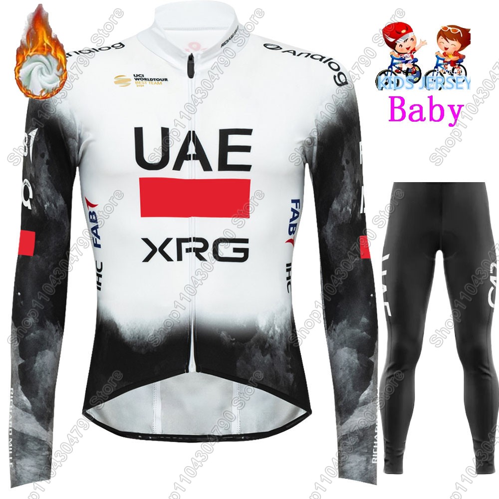 Dziecięcy zestaw kolarski UAE  – Winter Clothing Kids Sale recenzja i cena