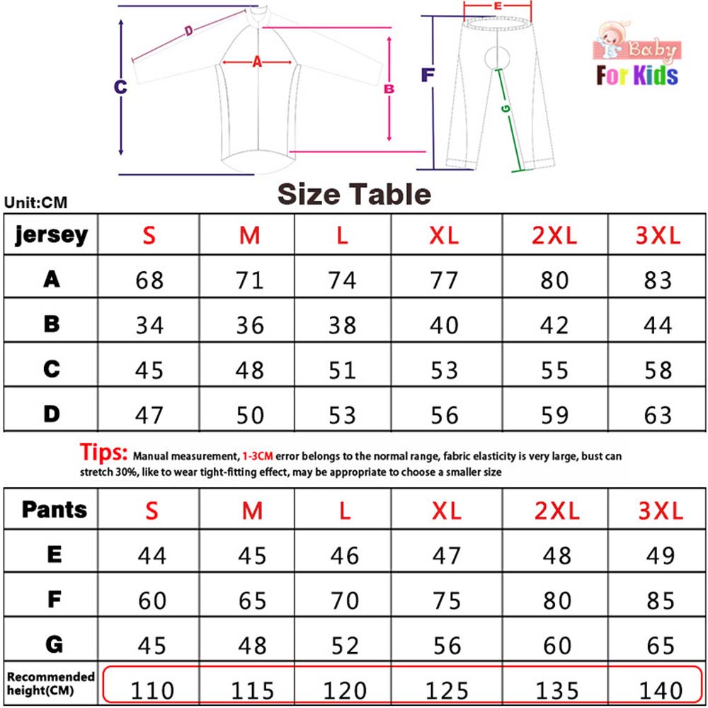 Dziecięcy zestaw kolarski UAE  – Winter Clothing Kids Sale recenzja i cena