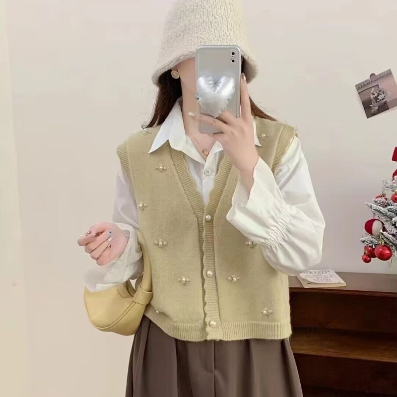 Różowe dzianinowe kamizelki da – Winter Clothing Trends 2025 Women'S recenzja i cena