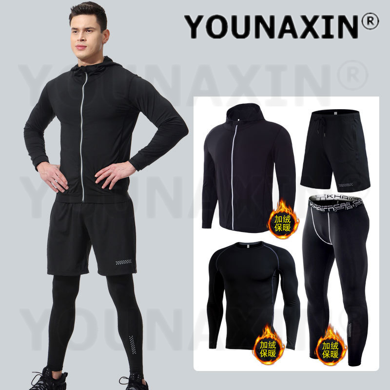 4-częściowy męski zestaw odzie – Winter Yoga Clothing recenzja i cena