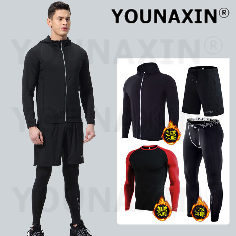 4-częściowy męski zestaw odzie – Winter Yoga Clothing recenzja i cena