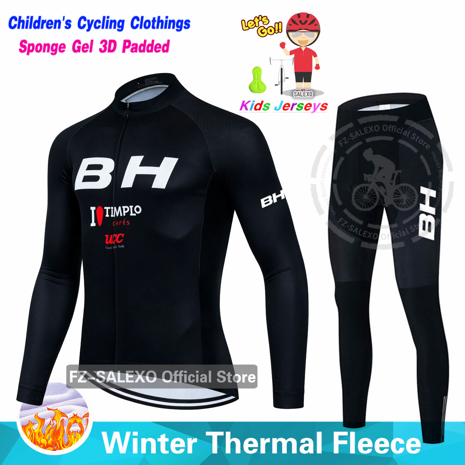 Zimowe zestawy kolarskie dla d – Winter Clothing Kids Sale recenzja i cena