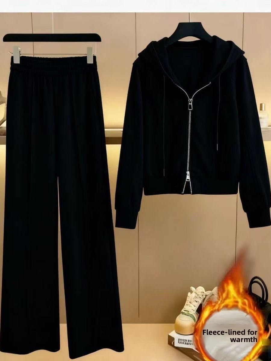 Zimowy damski komplet dwuczęśc – Fleece Hoodie Lined recenzja i cena