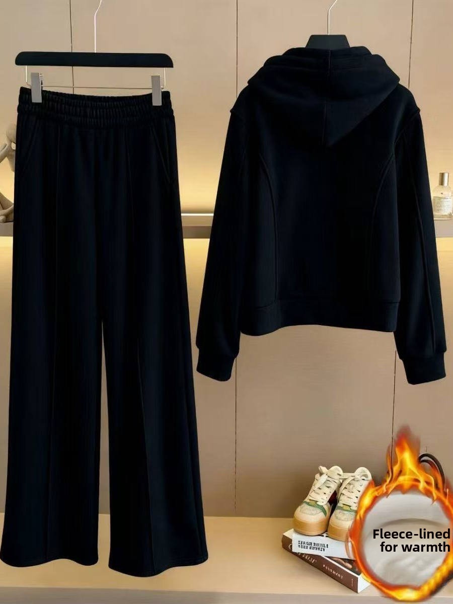 Zimowy damski komplet dwuczęśc – Fleece Hoodie Lined recenzja i cena