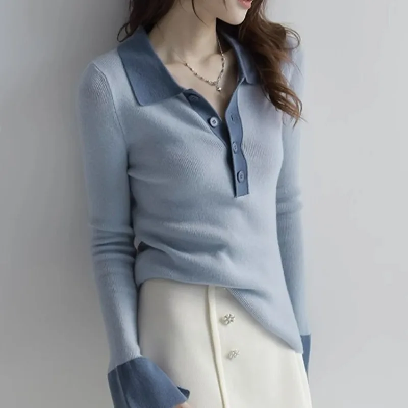Woman Tshirt With Collar Autum – Winter Clothing Trends 2025 Women'S recenzja i cena