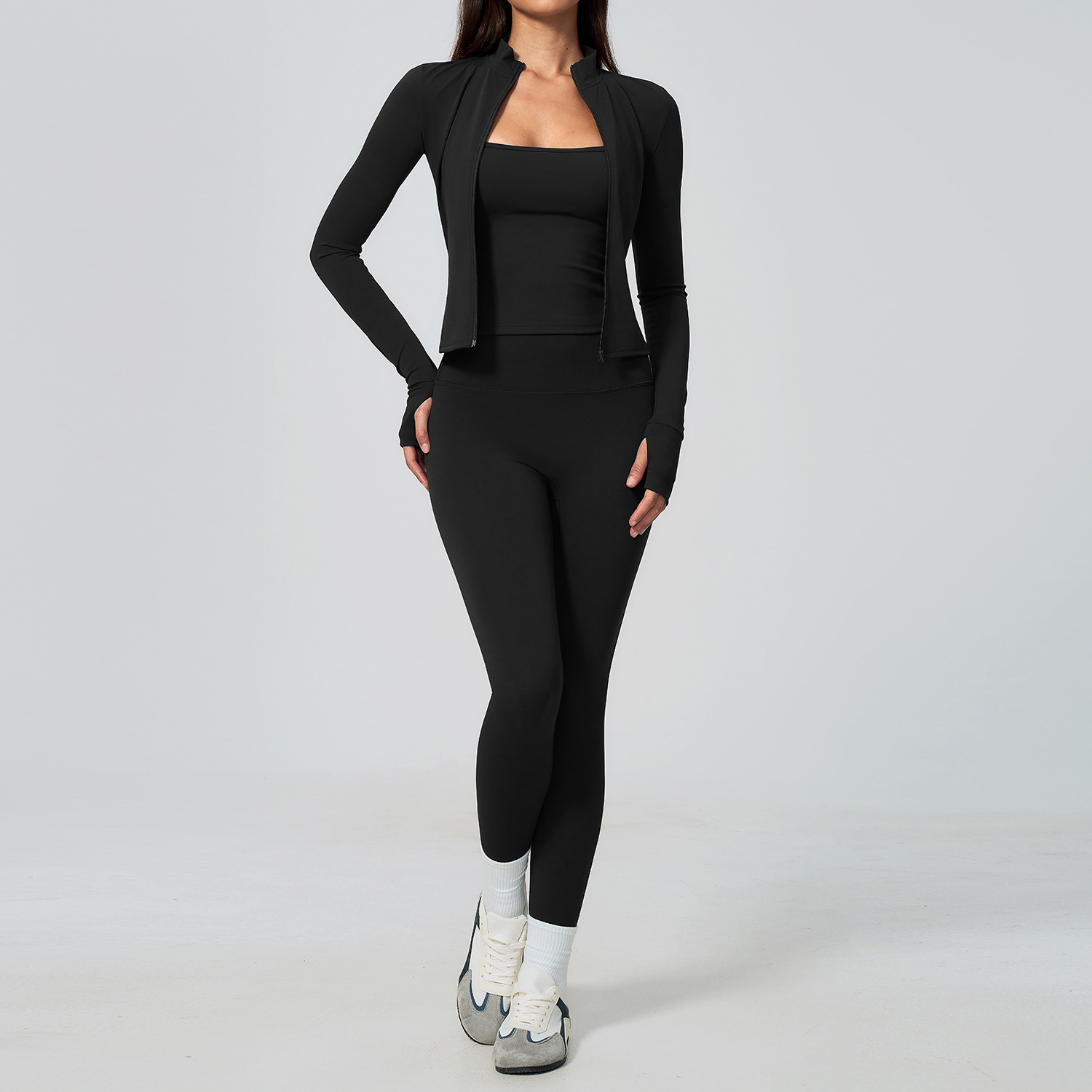Damski zestaw do jogi 3-części – Winter Yoga Clothing recenzja i cena