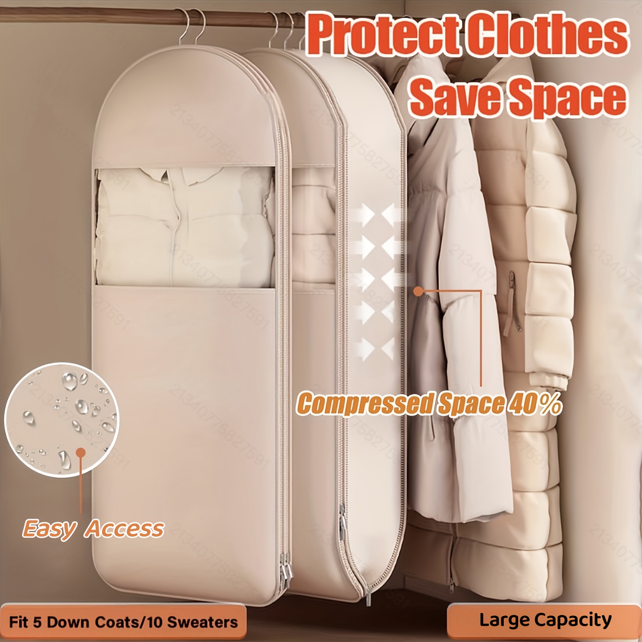 Beżowa torba kompresyjna do za – Winter Clothing Storage recenzja i cena