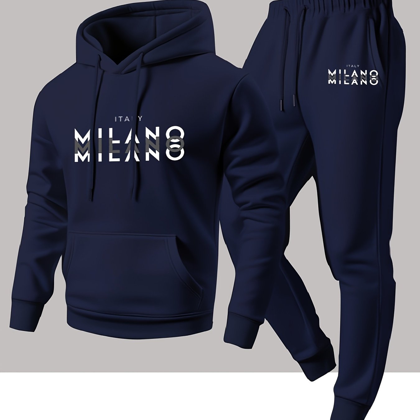 Modny męski zestaw sportowy: b – Fleece Hoodie Lined recenzja i cena