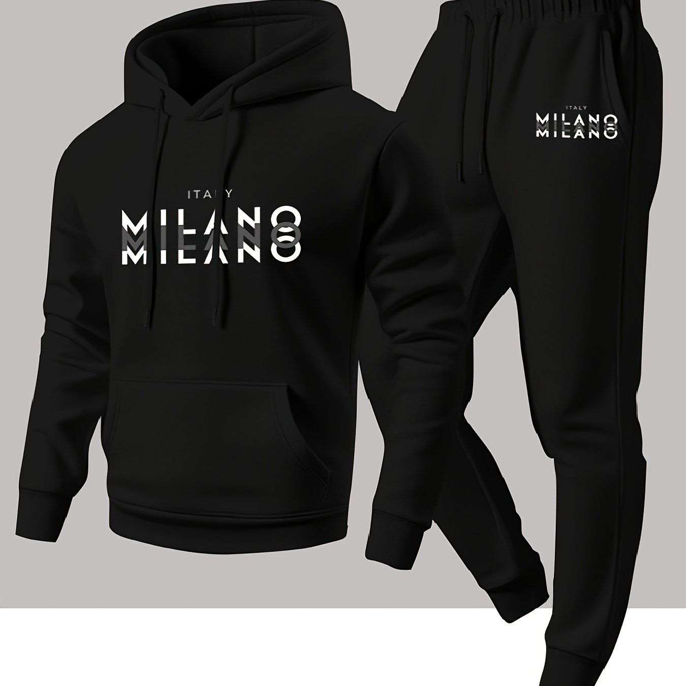 Modny męski zestaw sportowy: b – Fleece Hoodie Lined recenzja i cena
