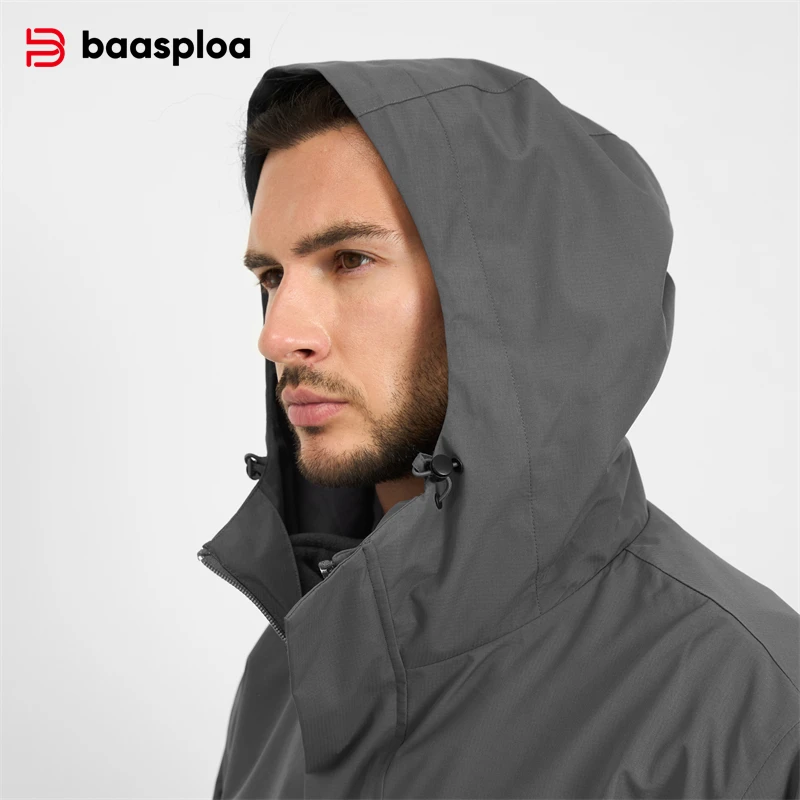 Nowa męska kurtka Baasploa, ou – Fleece Hoodie Lined recenzja i cena